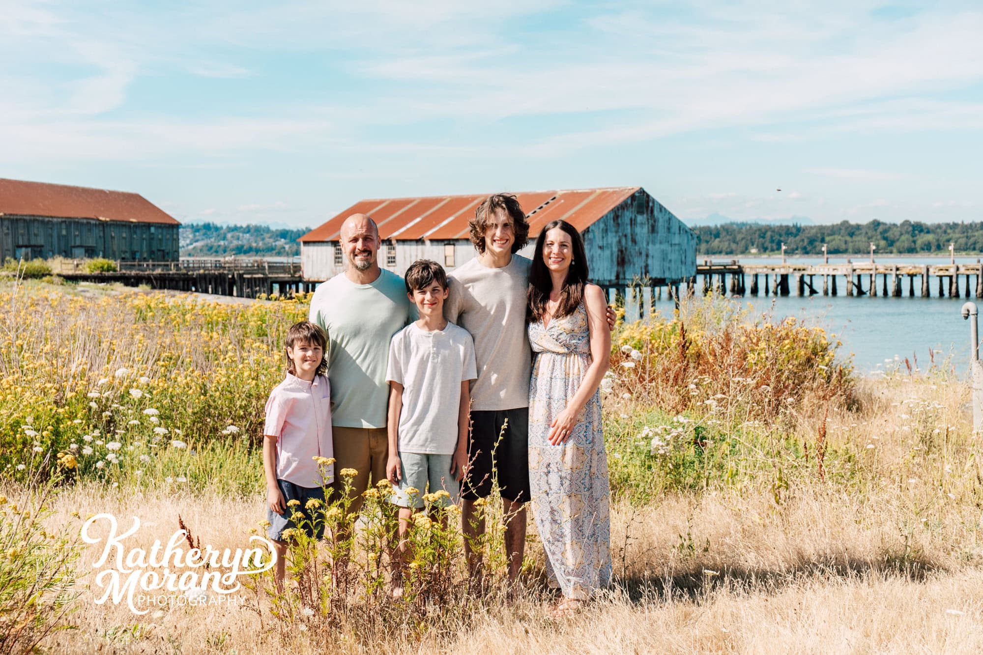 Semiahmoo Spit Bellingham Family Maternity Engagement Photographer Katheryn Moran Photography