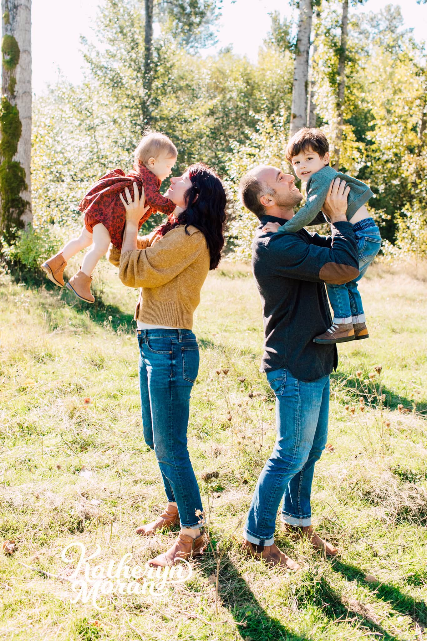 Squalicum Beach Bellingham Family Maternity Engagement Photographer Katheryn Moran Photography