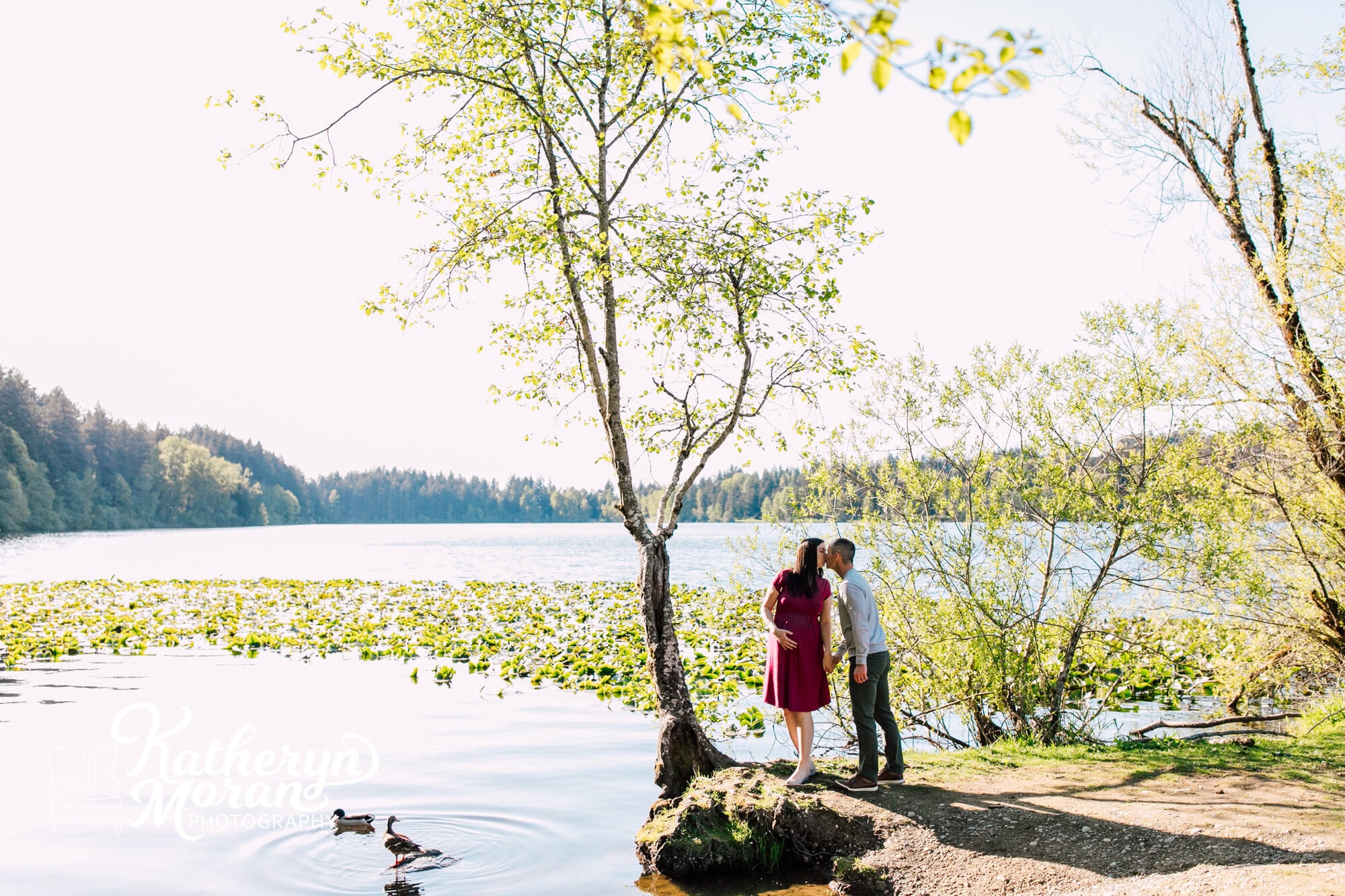 Lake Padden Park Bellingham Family Maternity Engagement Photographer Katheryn Moran Photography