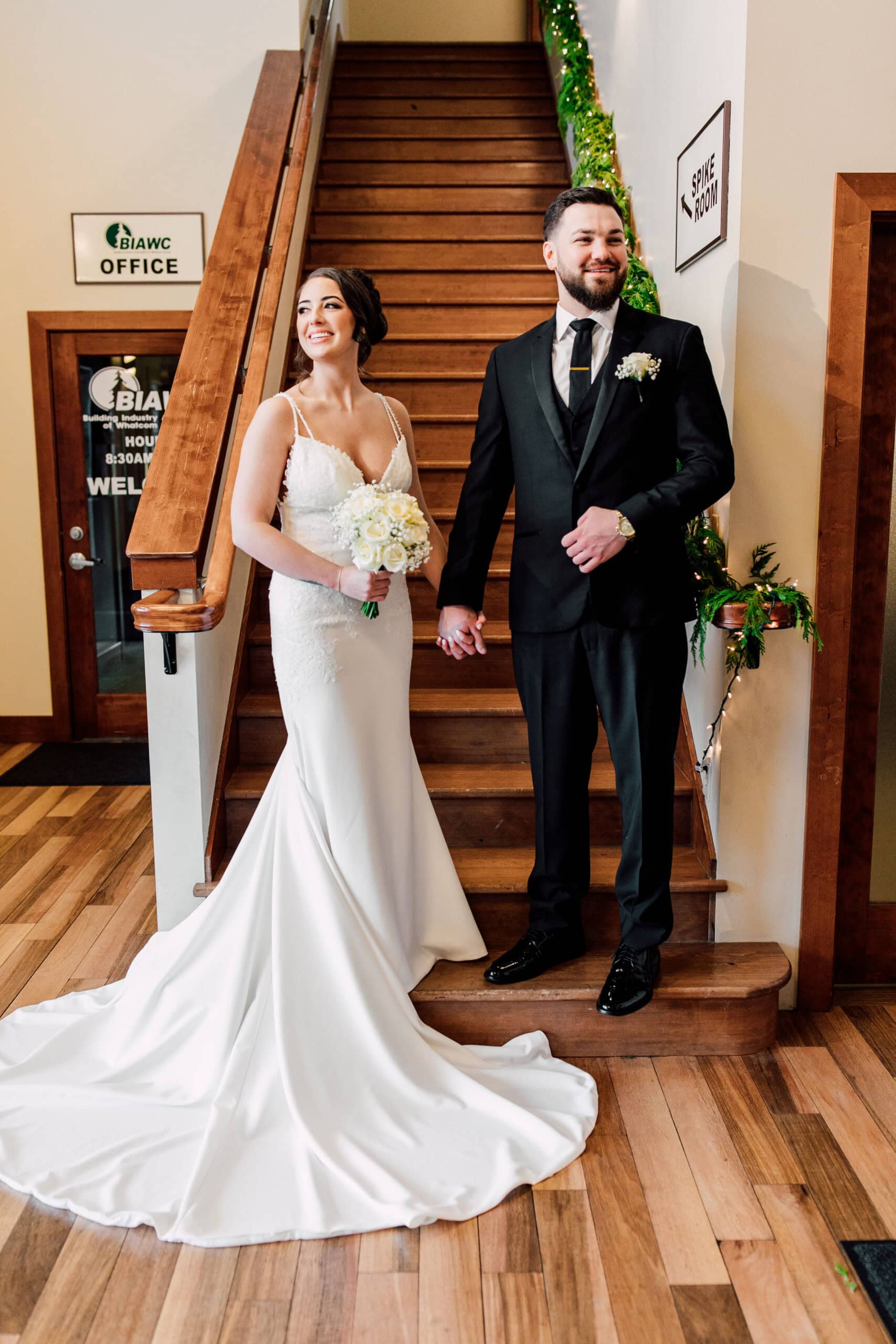 bellingham winter wedding photographer baker creek place