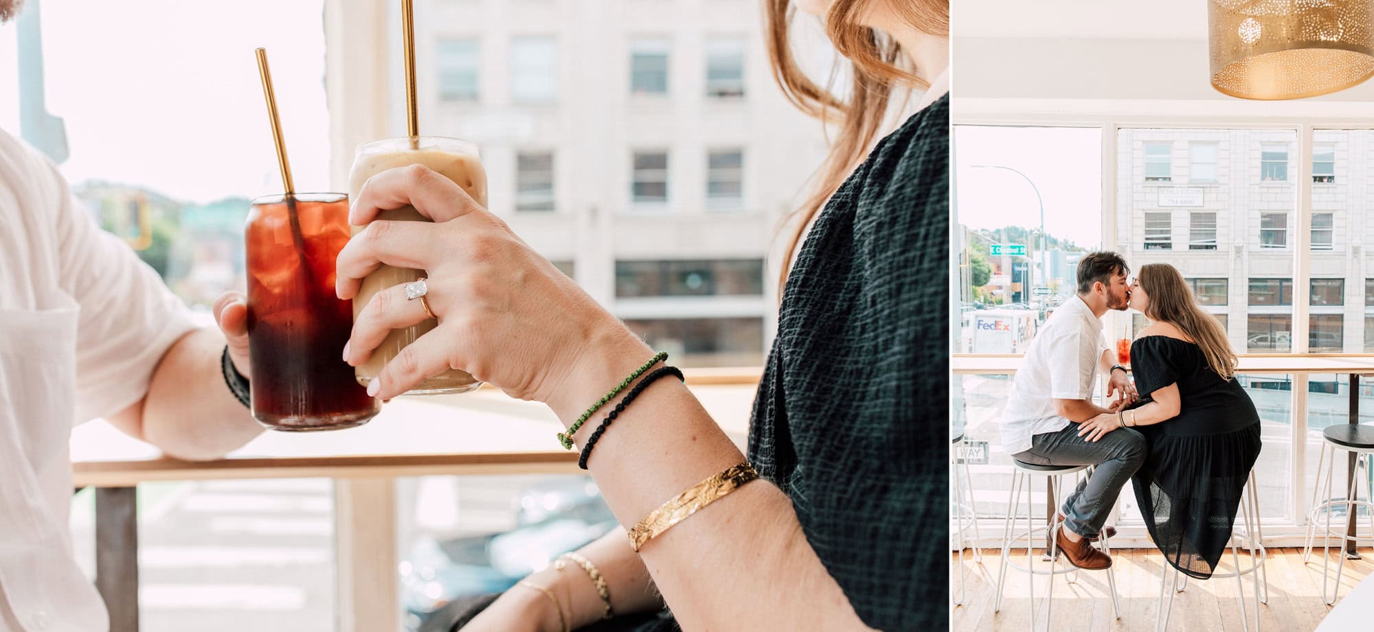 Makeworth Market Engagement Session Bellingham Coffeeshop Katheryn Moran Photography