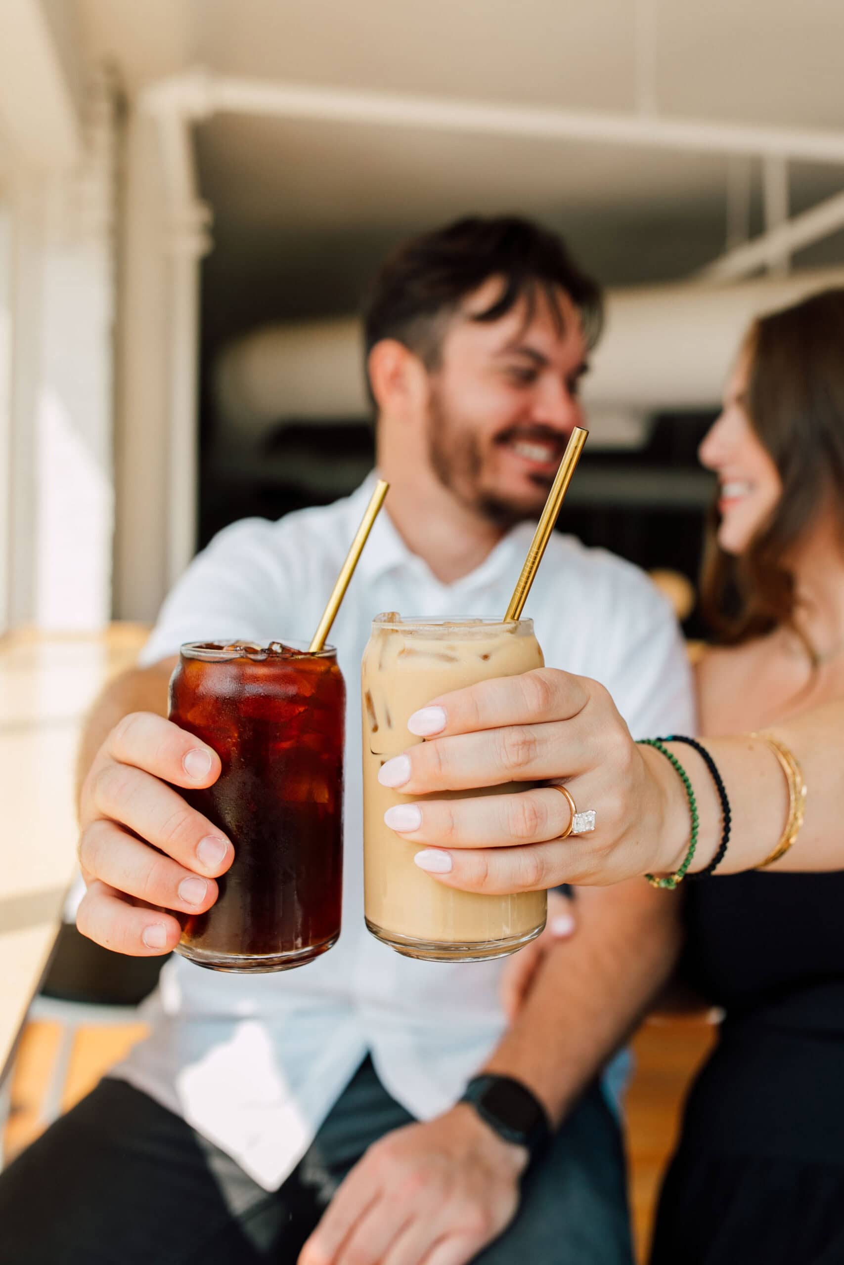 Makeworth Market Engagement Session Bellingham Coffeeshop Katheryn Moran Photography