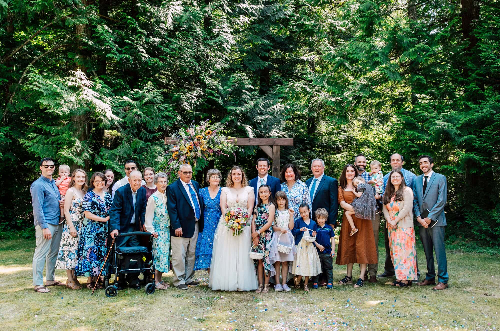 Professional Wedding Photographer Katheryn Moran Beautiful Backyard Wedding Point Roberts WA