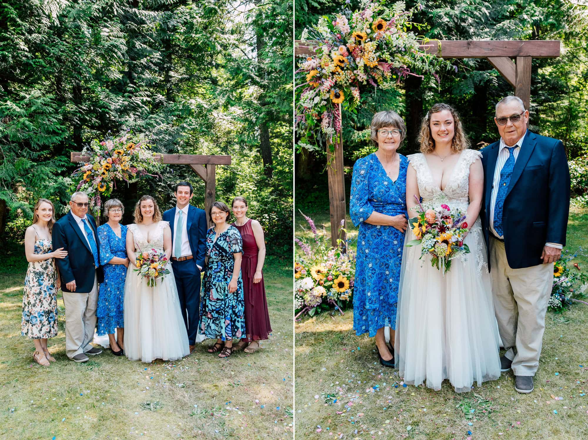 Professional Wedding Photographer Katheryn Moran Beautiful Backyard Wedding Point Roberts WA