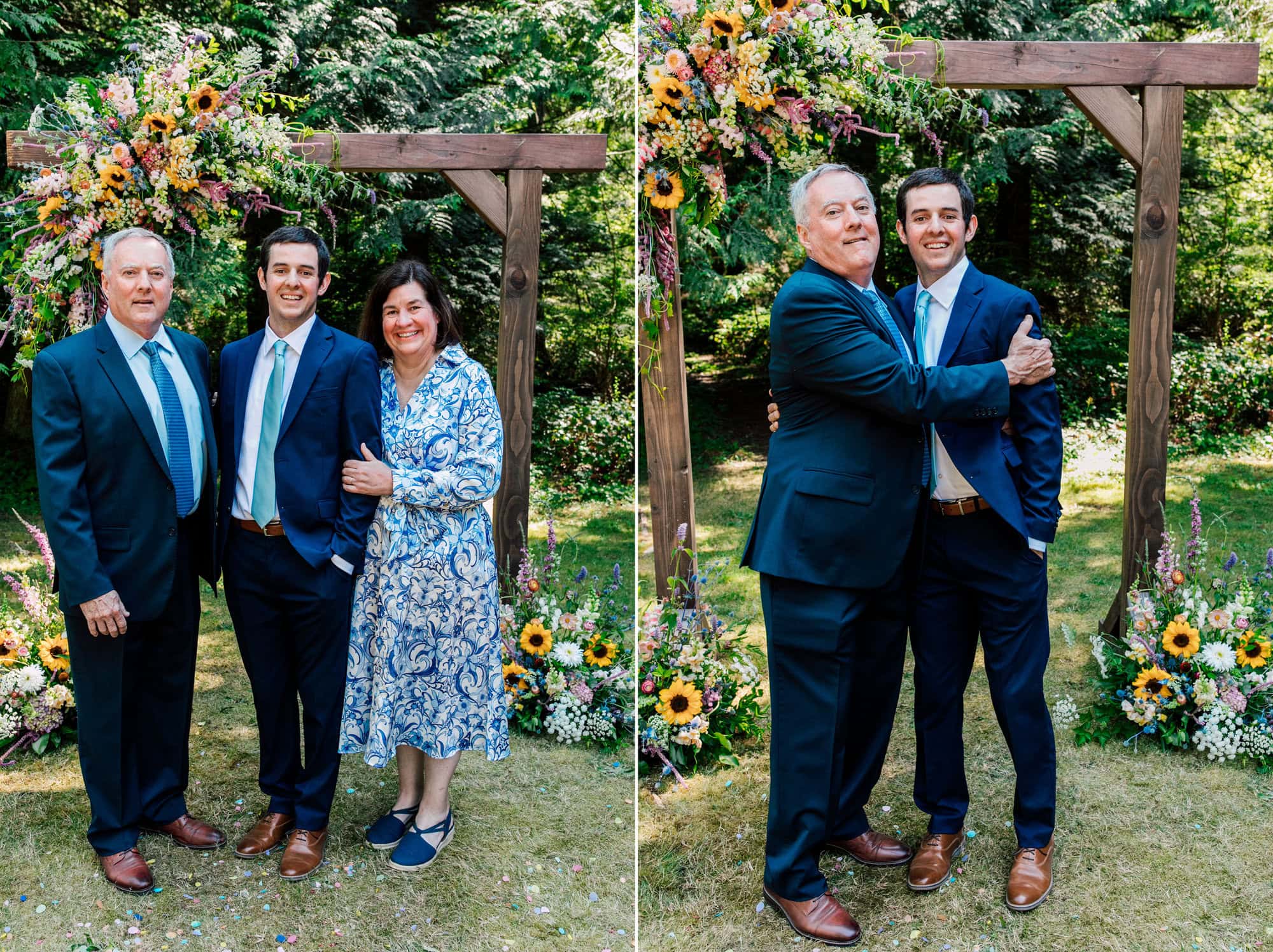 Professional Wedding Photographer Katheryn Moran Beautiful Backyard Wedding Point Roberts WA