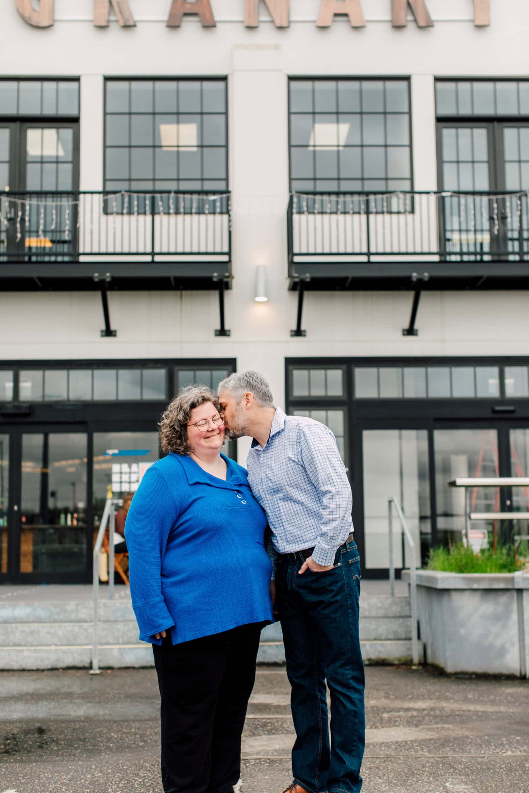 Bellingham Professional Engagement Photographer Katheryn Moran Waypoint Park Granary Building