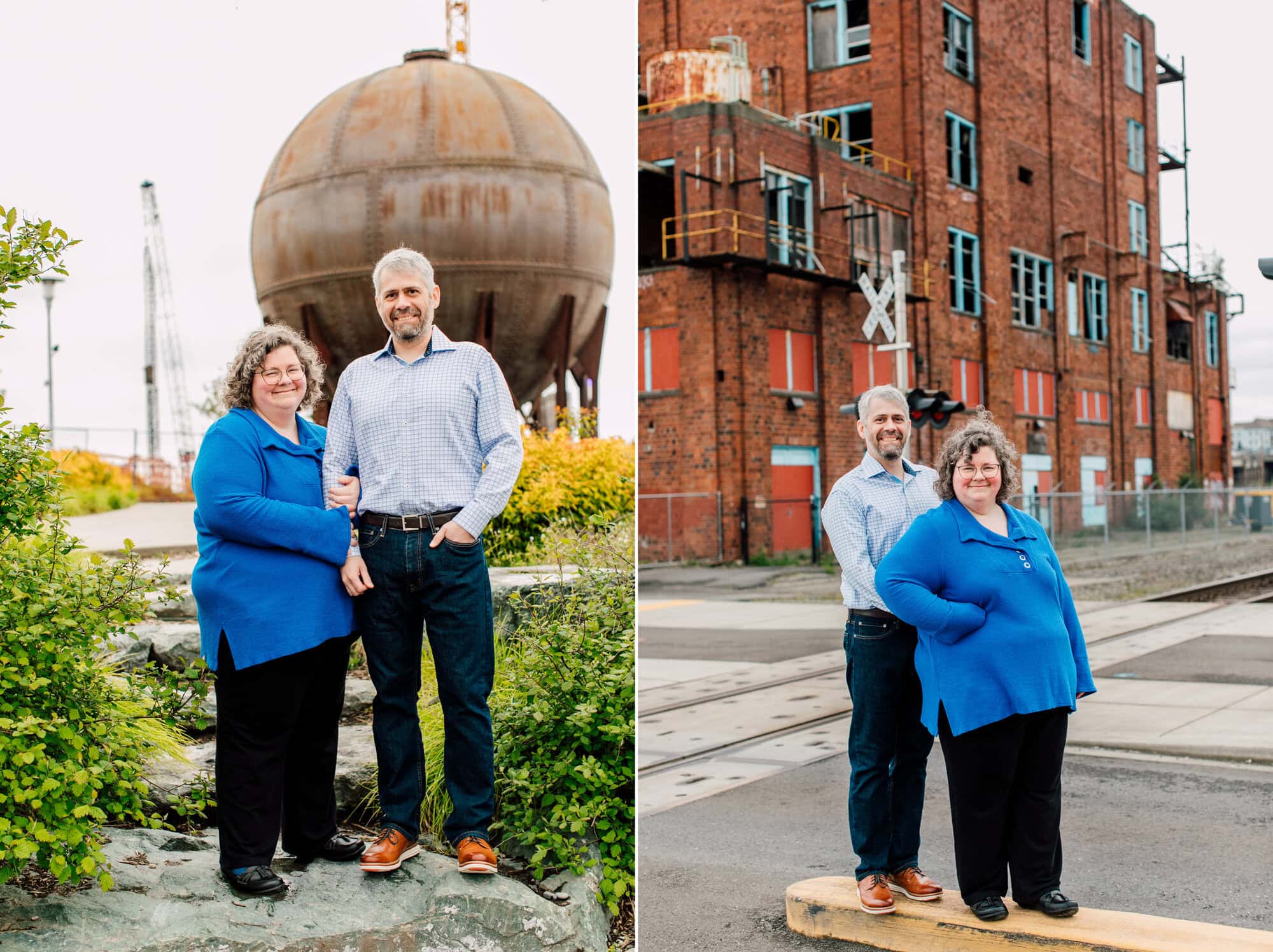 Bellingham Professional Engagement Photographer Katheryn Moran Waypoint Park Granary Building