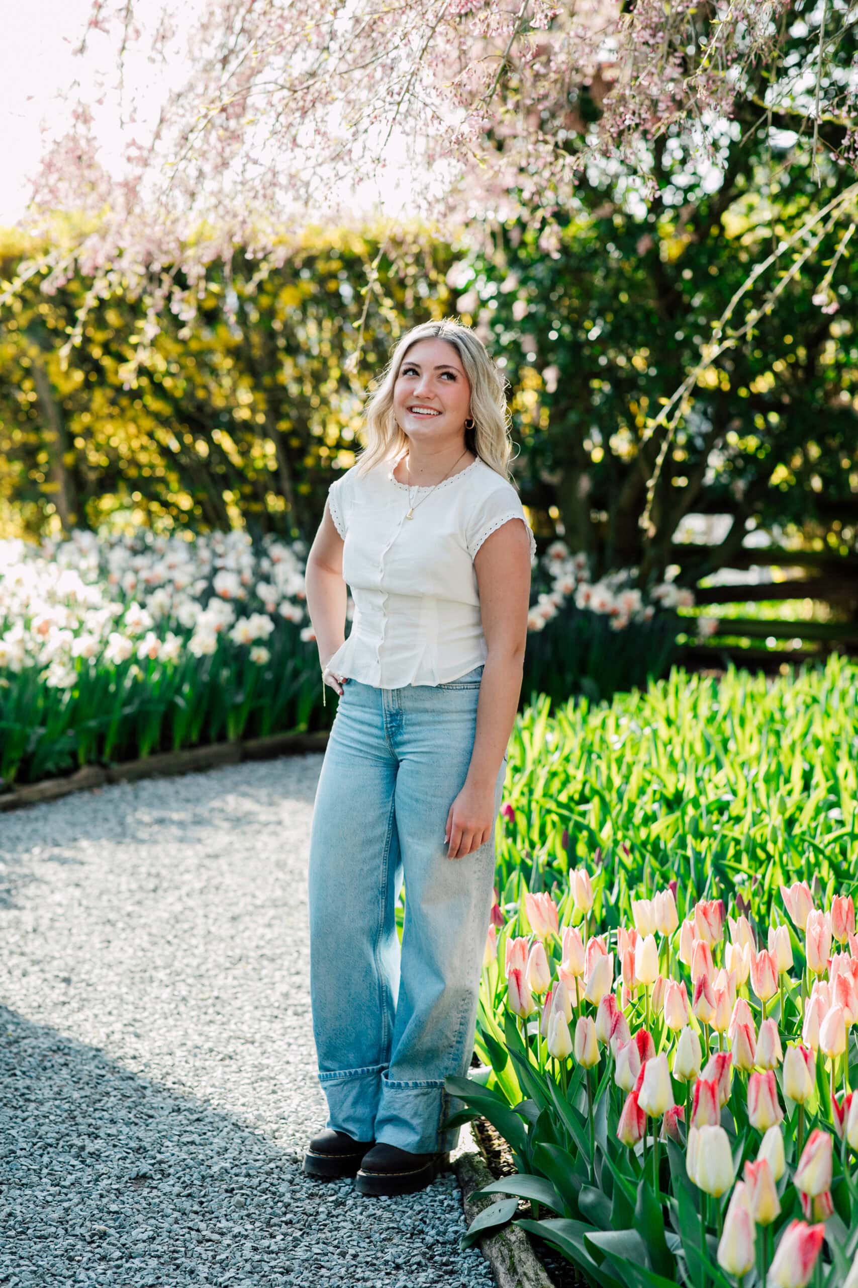 Bellingham Professional Photographer Graduation Photos Roozengaarde Tulip Festival