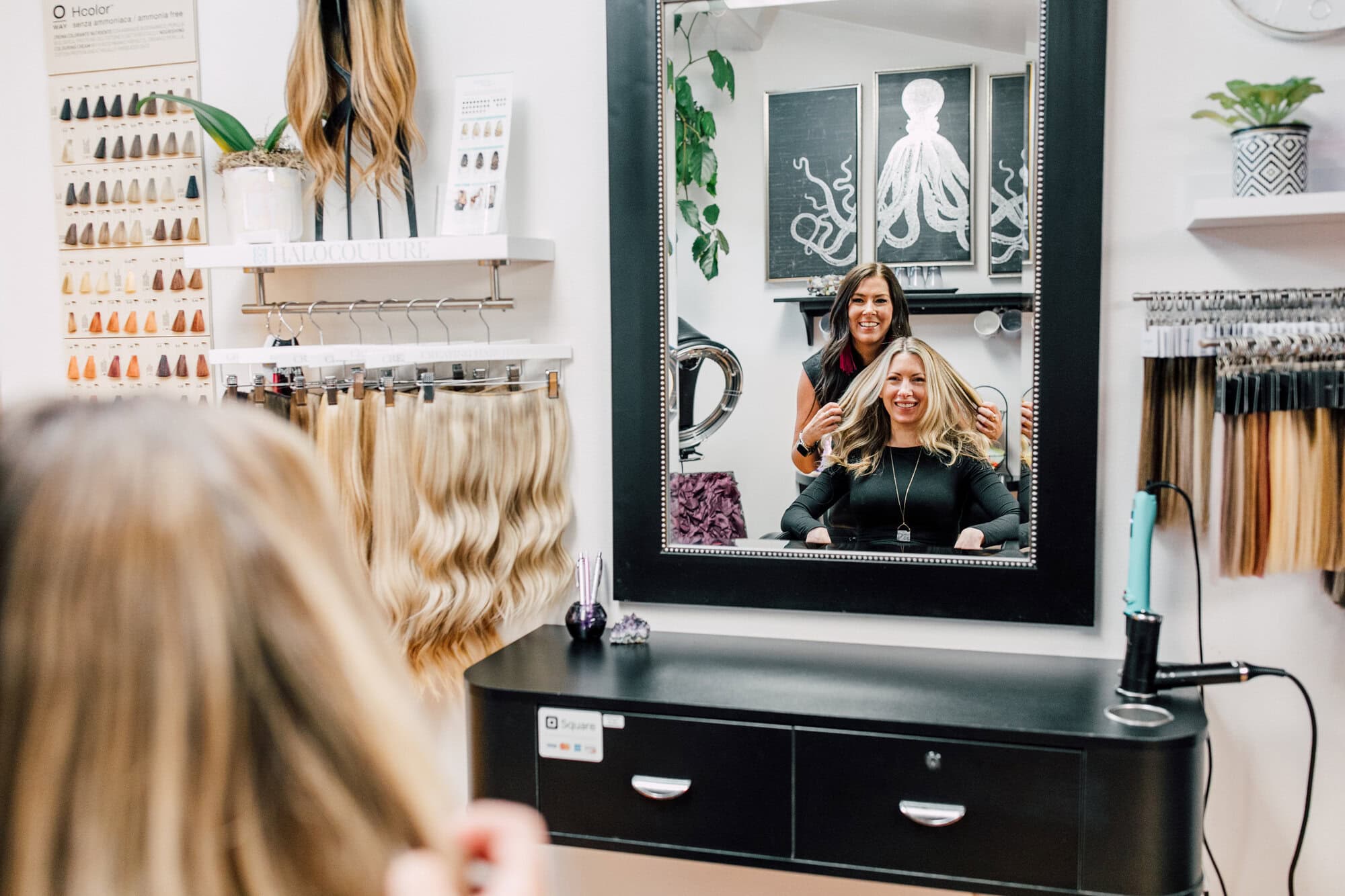 Bellingham Business branding photographer katheryn moran hair salon high end