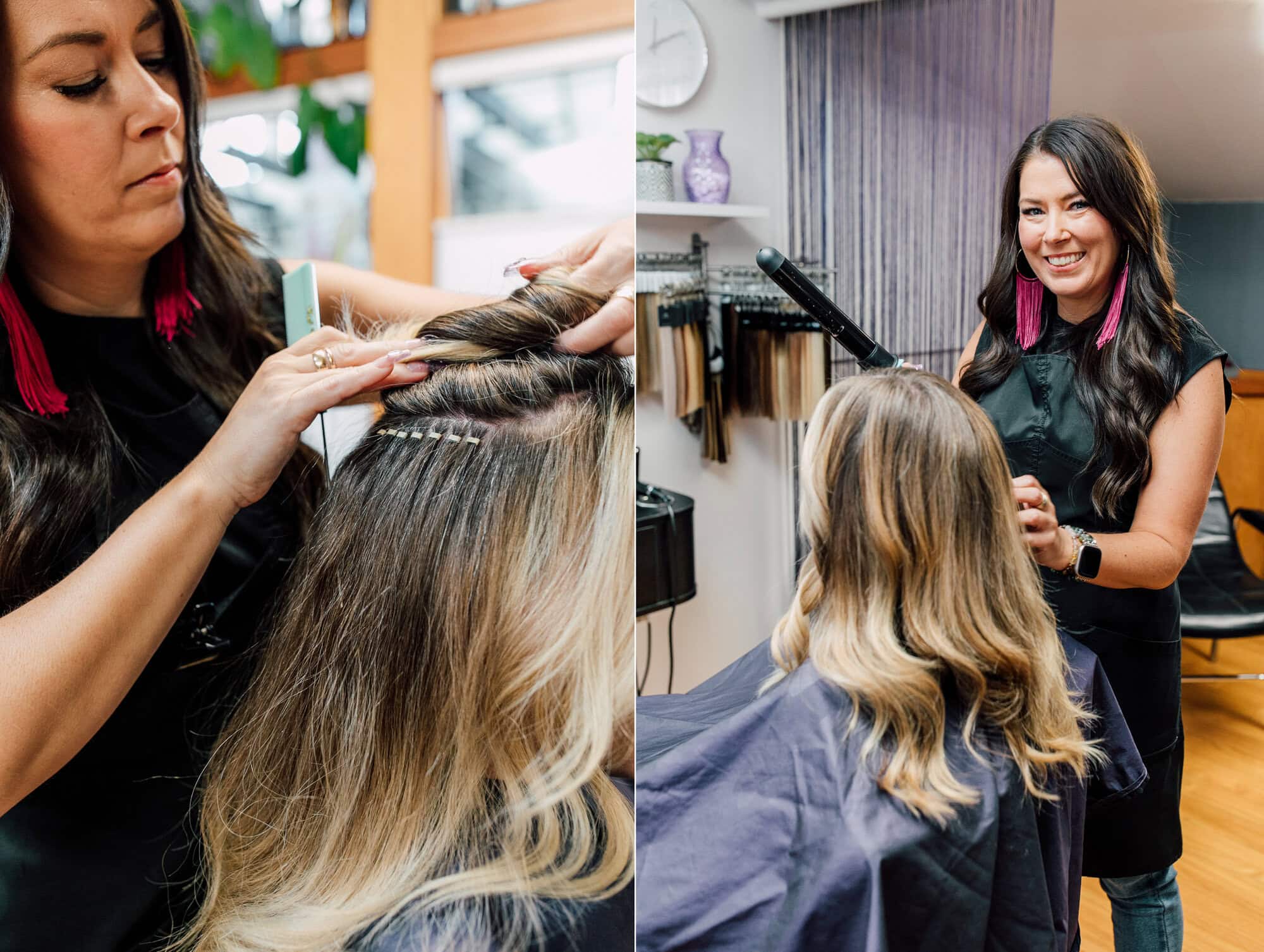 Bellingham Business branding photographer katheryn moran hair salon high end