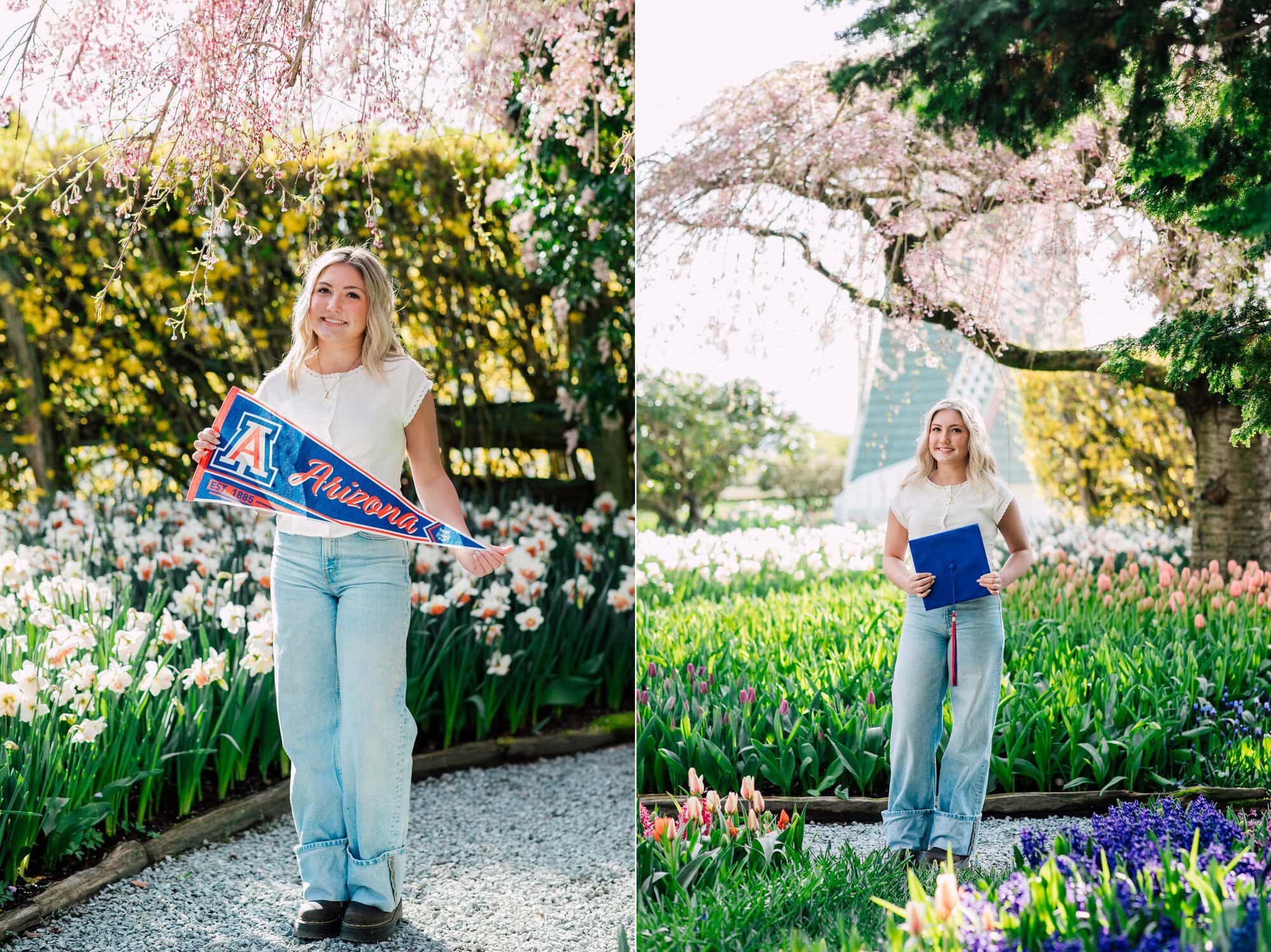 Bellingham Professional Photographer Graduation Photos Roozengaarde Tulip Festival