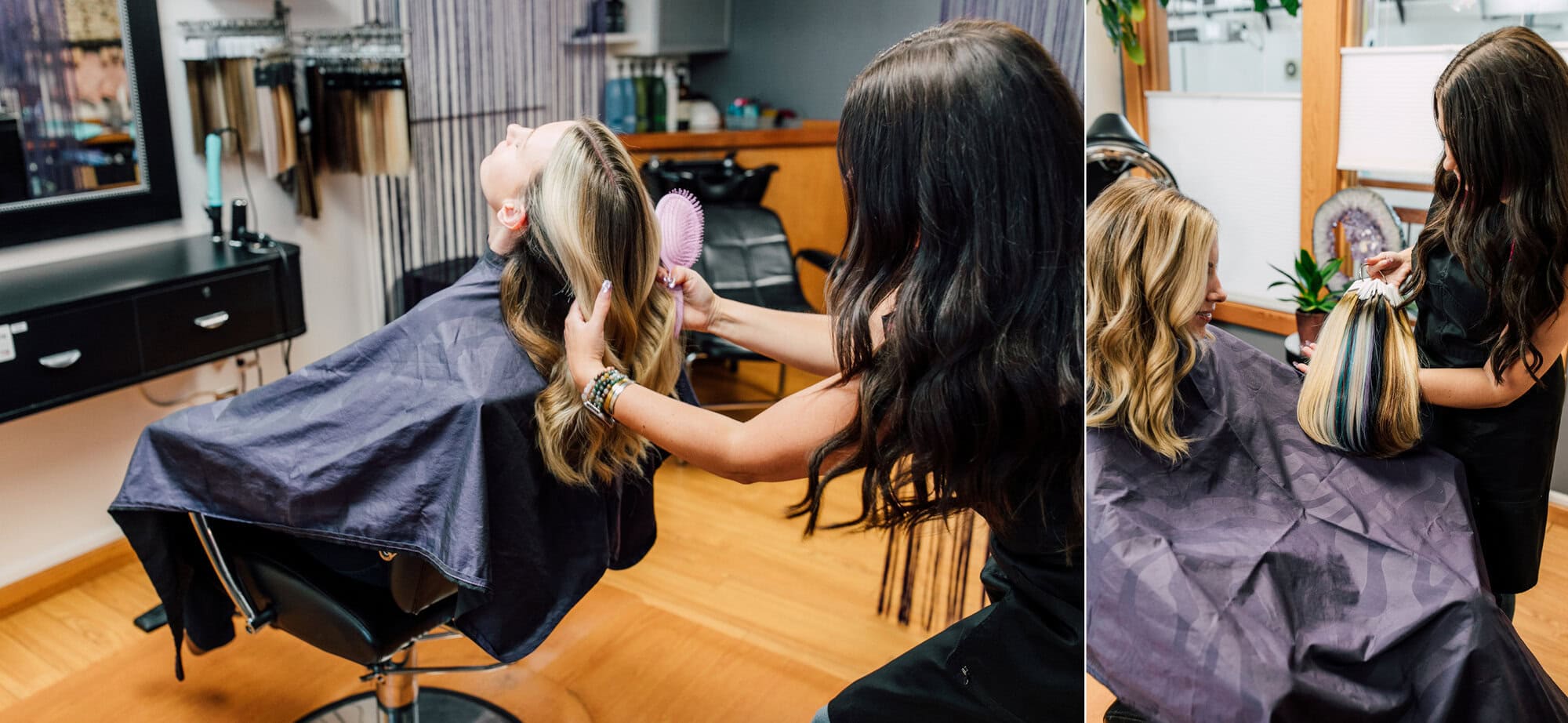 Bellingham Business branding photographer katheryn moran hair salon high end