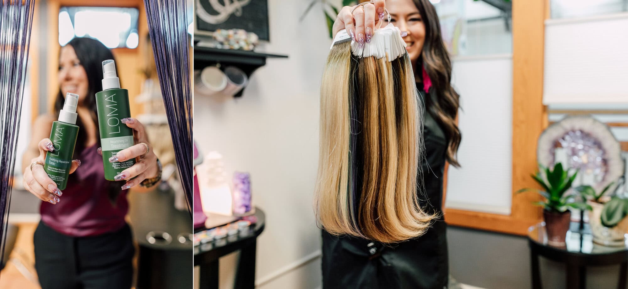 Bellingham Business branding photographer katheryn moran hair salon high end
