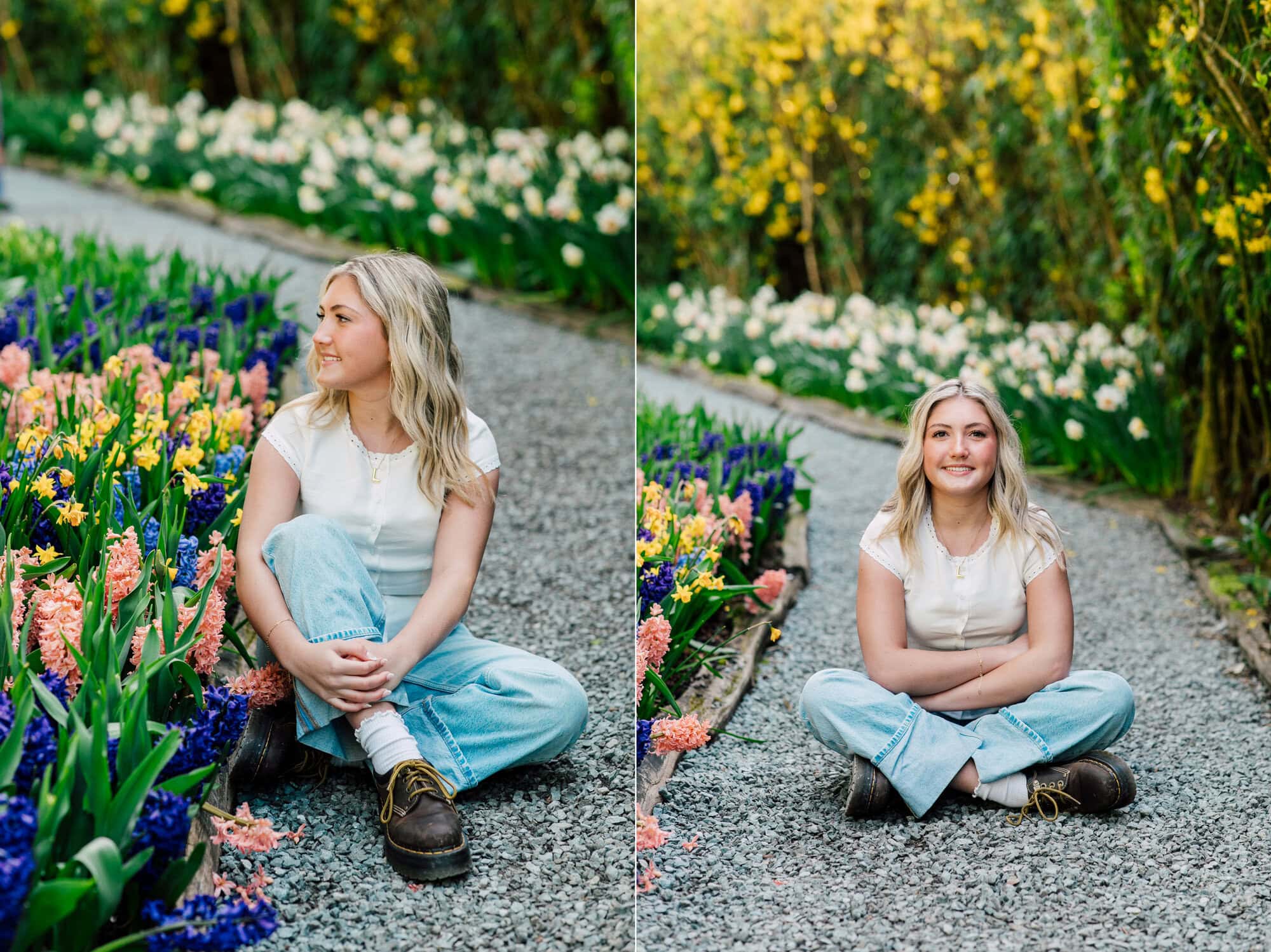 Bellingham Professional Photographer Graduation Photos Roozengaarde Tulip Festival