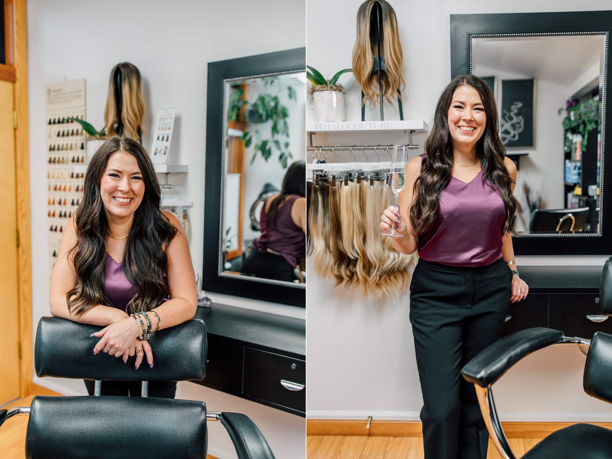 bellingham seattle business headshot photographer hair salon