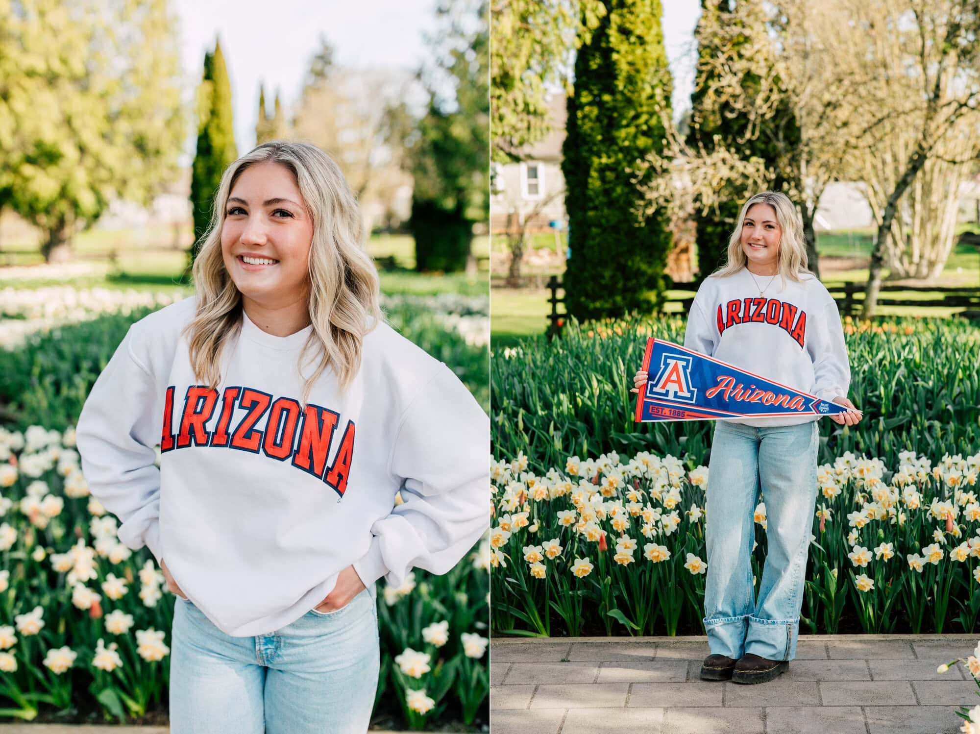 Bellingham Professional Photographer Graduation Photos Roozengaarde Tulip Festival