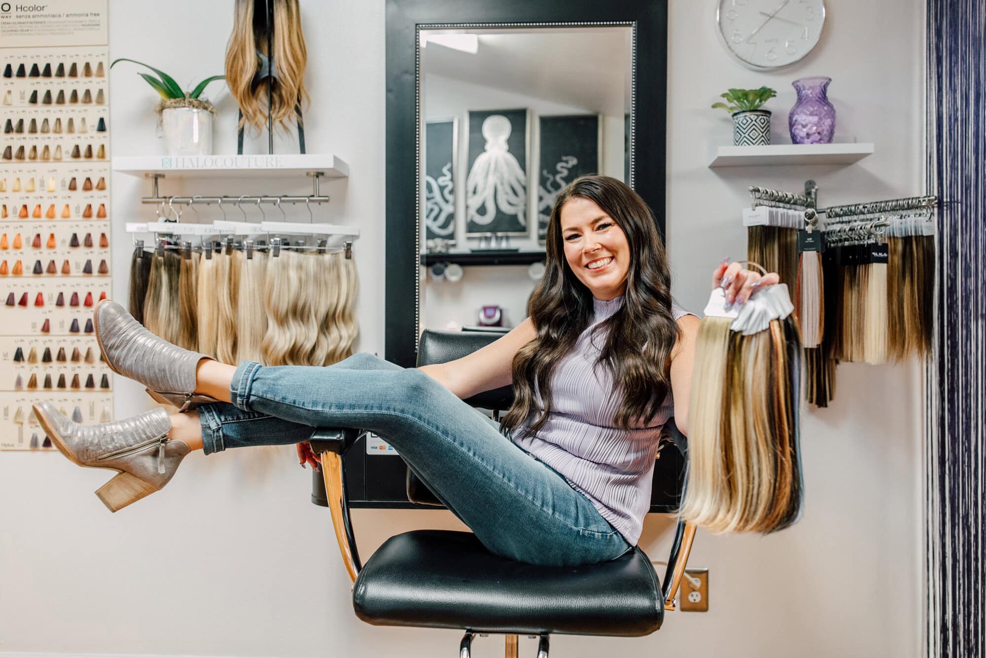 bellingham seattle business headshot photographer hair salon