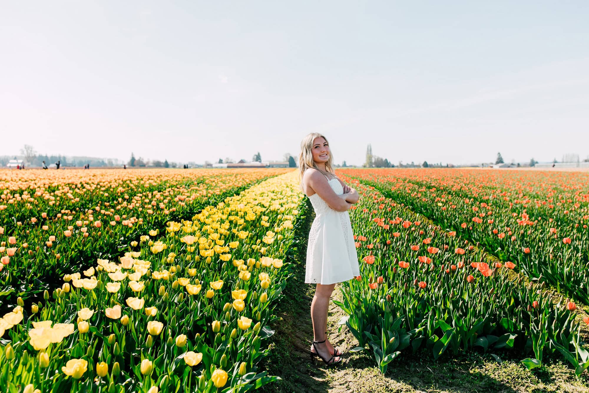 Bellingham Professional Photographer Graduation Photos Roozengaarde Tulip Festival